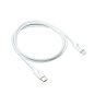 Preview: Cable USB C a Lightning, MFi, certificado MFi, cable de sincronización y carga rápida, blanco, caja DINIC con euroagujero, 0,5 m